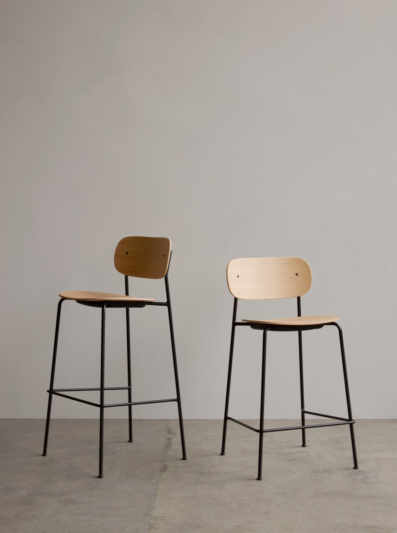 Co Counter Chair, Veneer Natural Oak