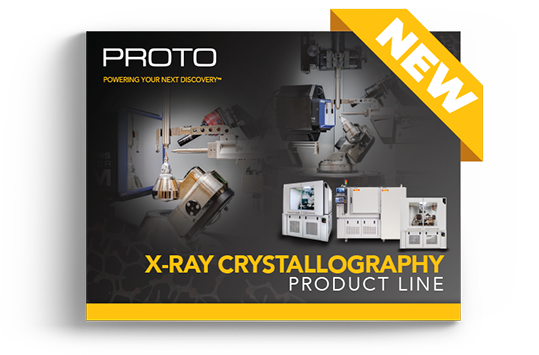 Crystallography product line brochure cover
