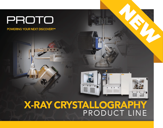 Crystallography product line brochure cover