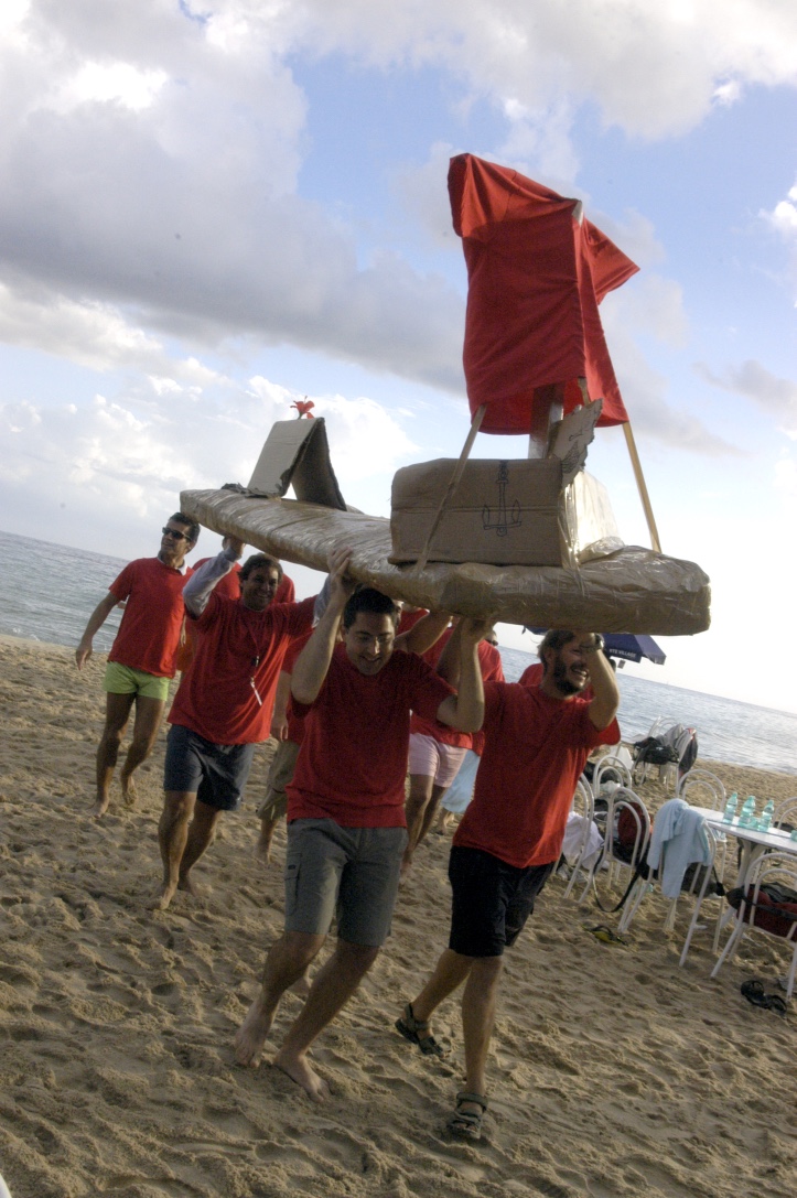 team building in spiaggia