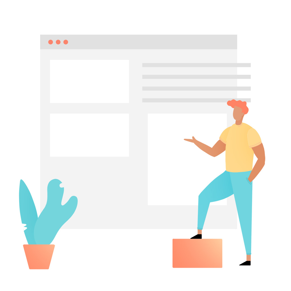 man giving presentation