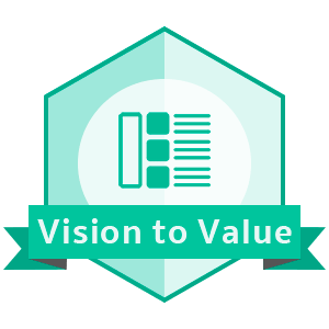 Vision to Value badge