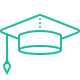 grad hat icon