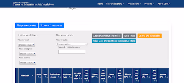Screenshot of the
