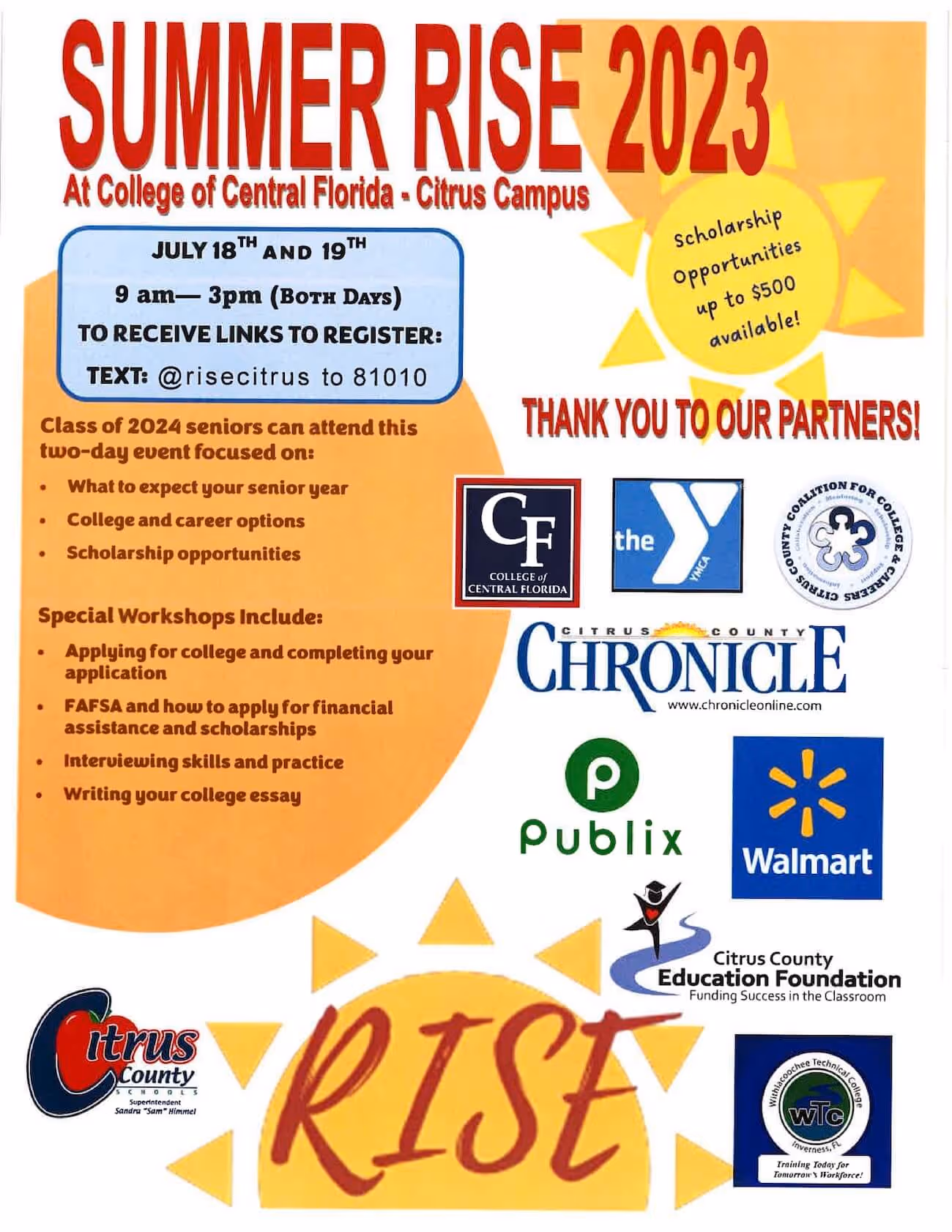 Summer R.I.S.E. Poster