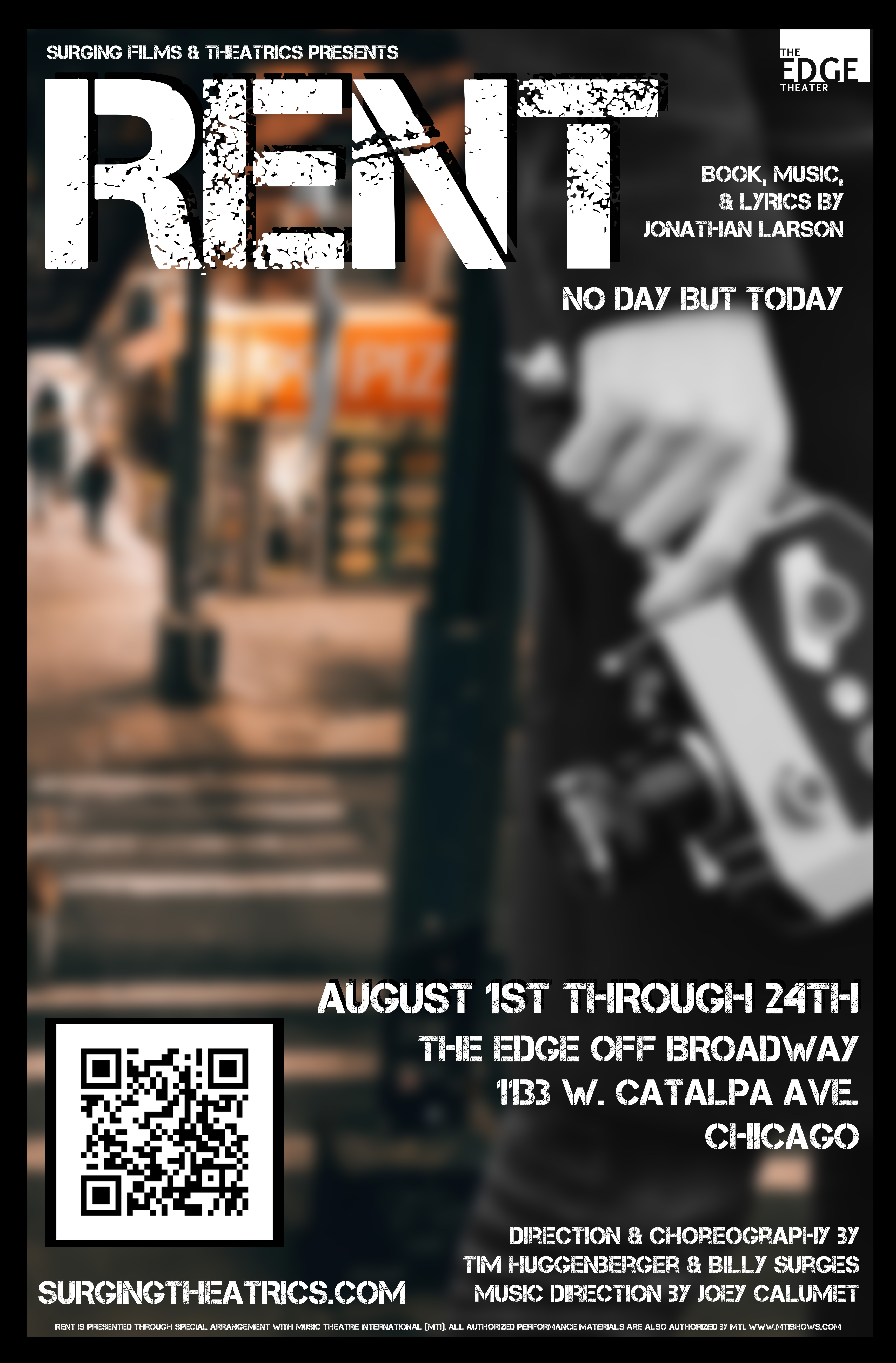 Surging Films and Theatrics Presents RENT