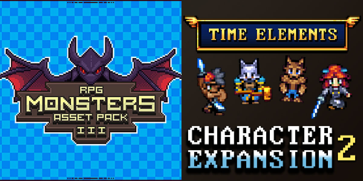 New Releases: RPG Monsters Asset Pack 3, Time Elements - Character Expansion 2
