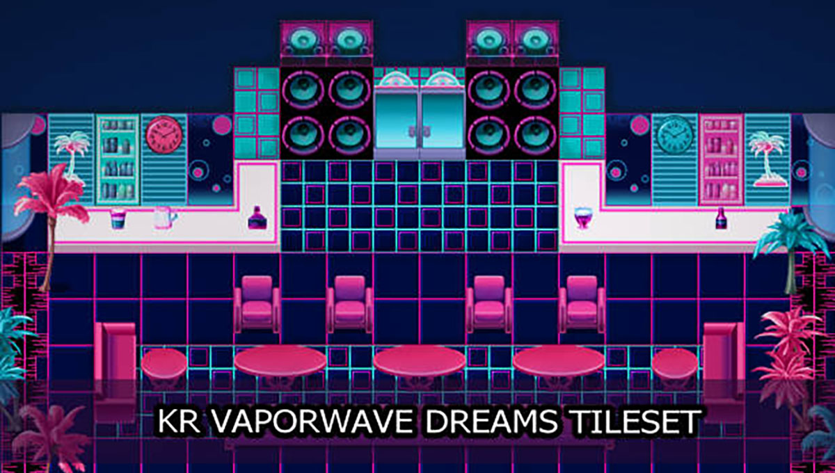 New Release: KR Vaporwave Dreams Tileset