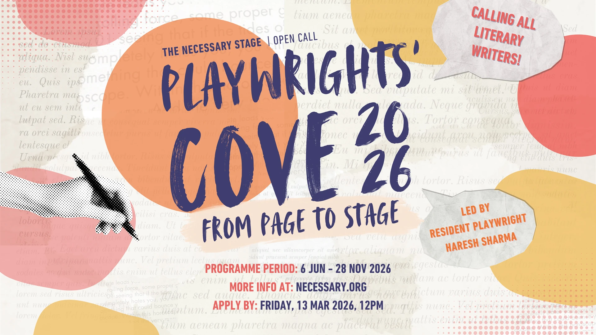 Playwrights' Cove 2026: From Page to Stage