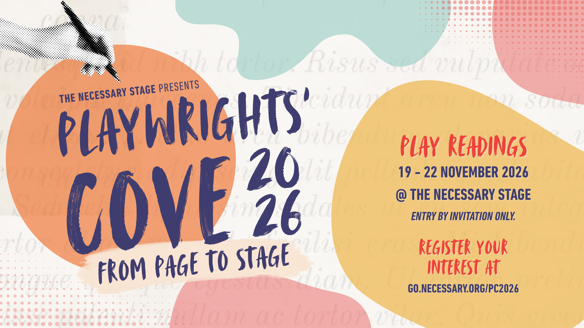 Playwrights' Cove 2026: From Page to Stage - Play Readings