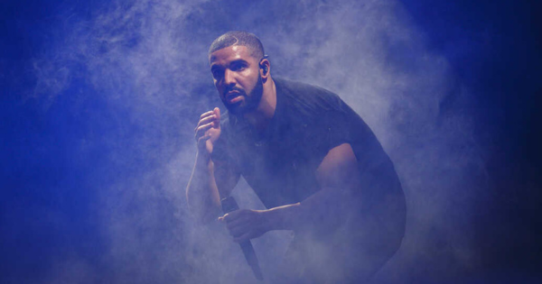 drake performing on stage
