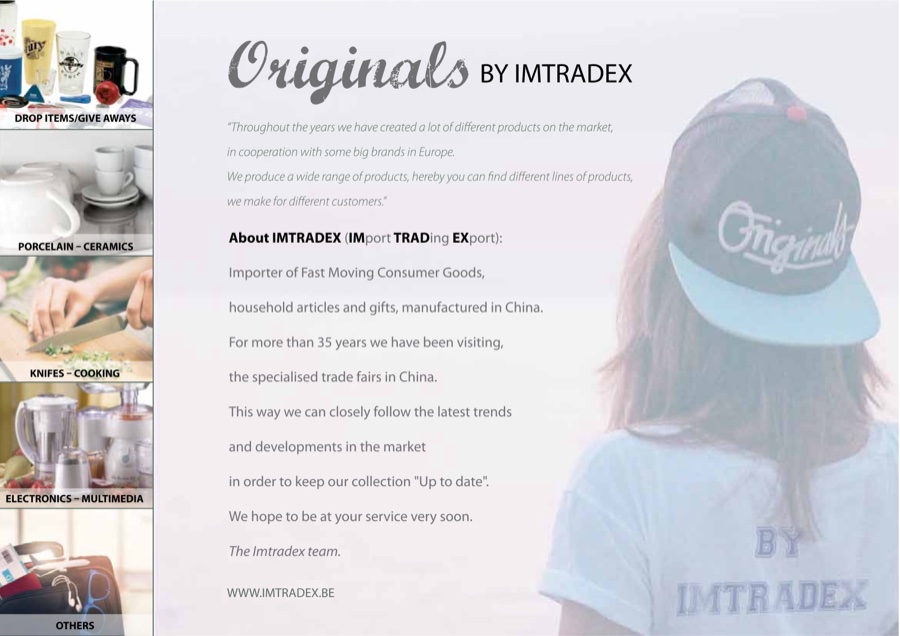 Cover of the Originals by Imtradex 2023 catalog