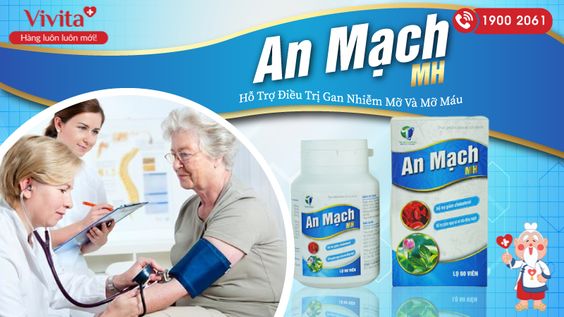 [HÀNG MỚI NHẤT] An Mạch MH -  Bí Quyết Giảm Mỡ Máu Và Gan
