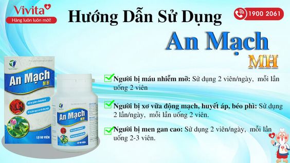 [HÀNG MỚI NHẤT] An Mạch MH -  Bí Quyết Giảm Mỡ Máu Và Gan