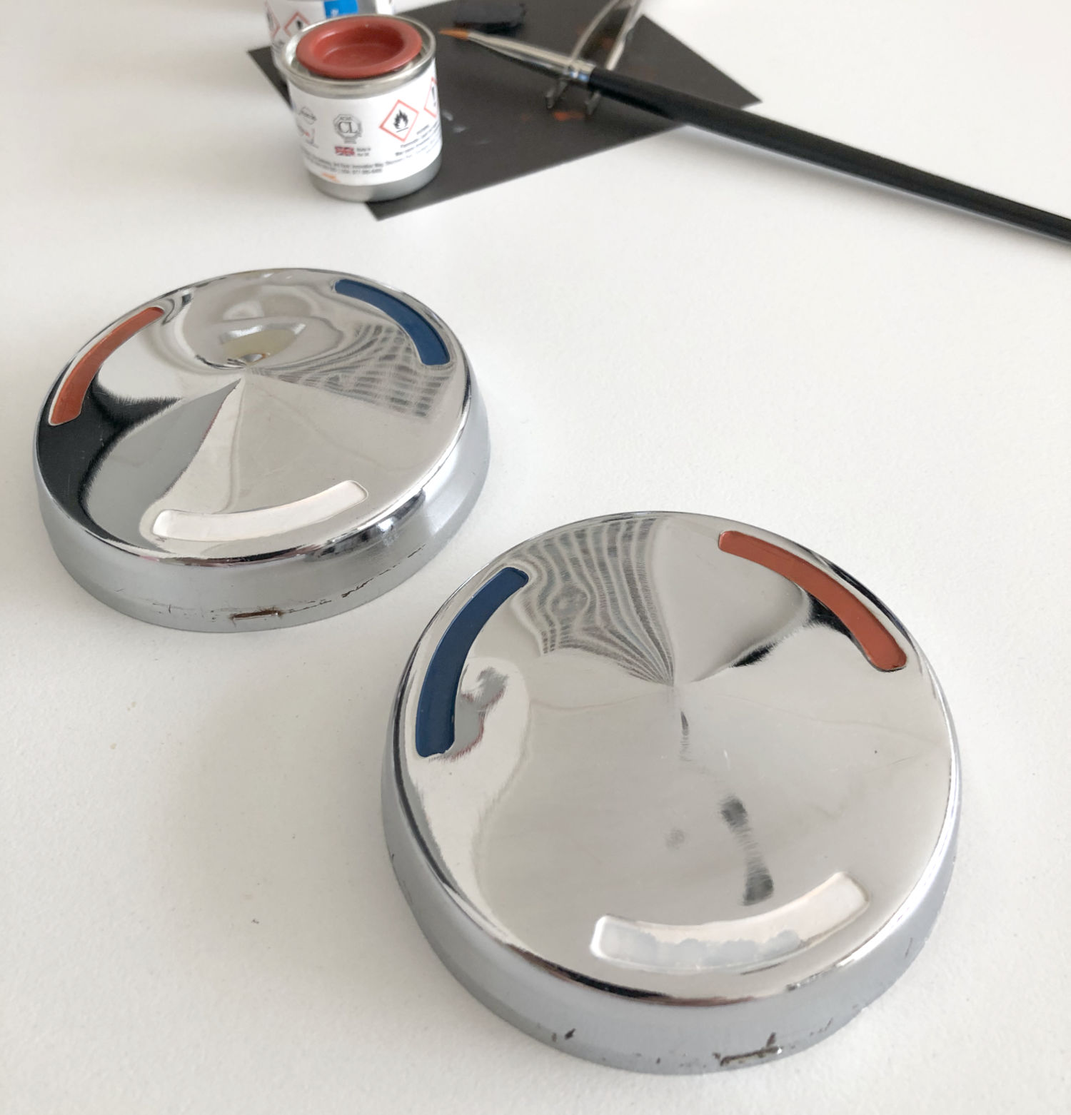 Repainting the Wheel Center Caps
