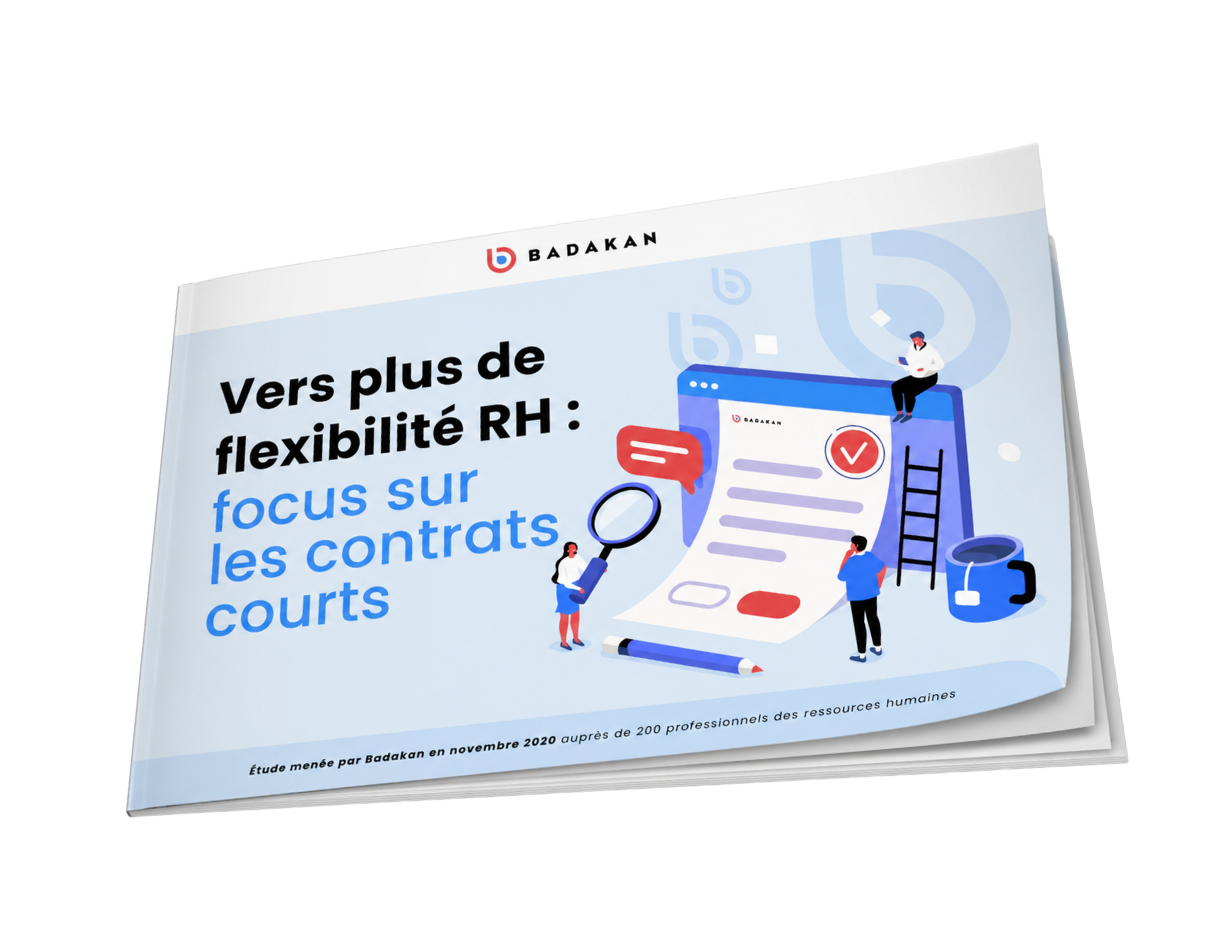 Couverture de l'enquête Badakan sur la gestion des contrats courts