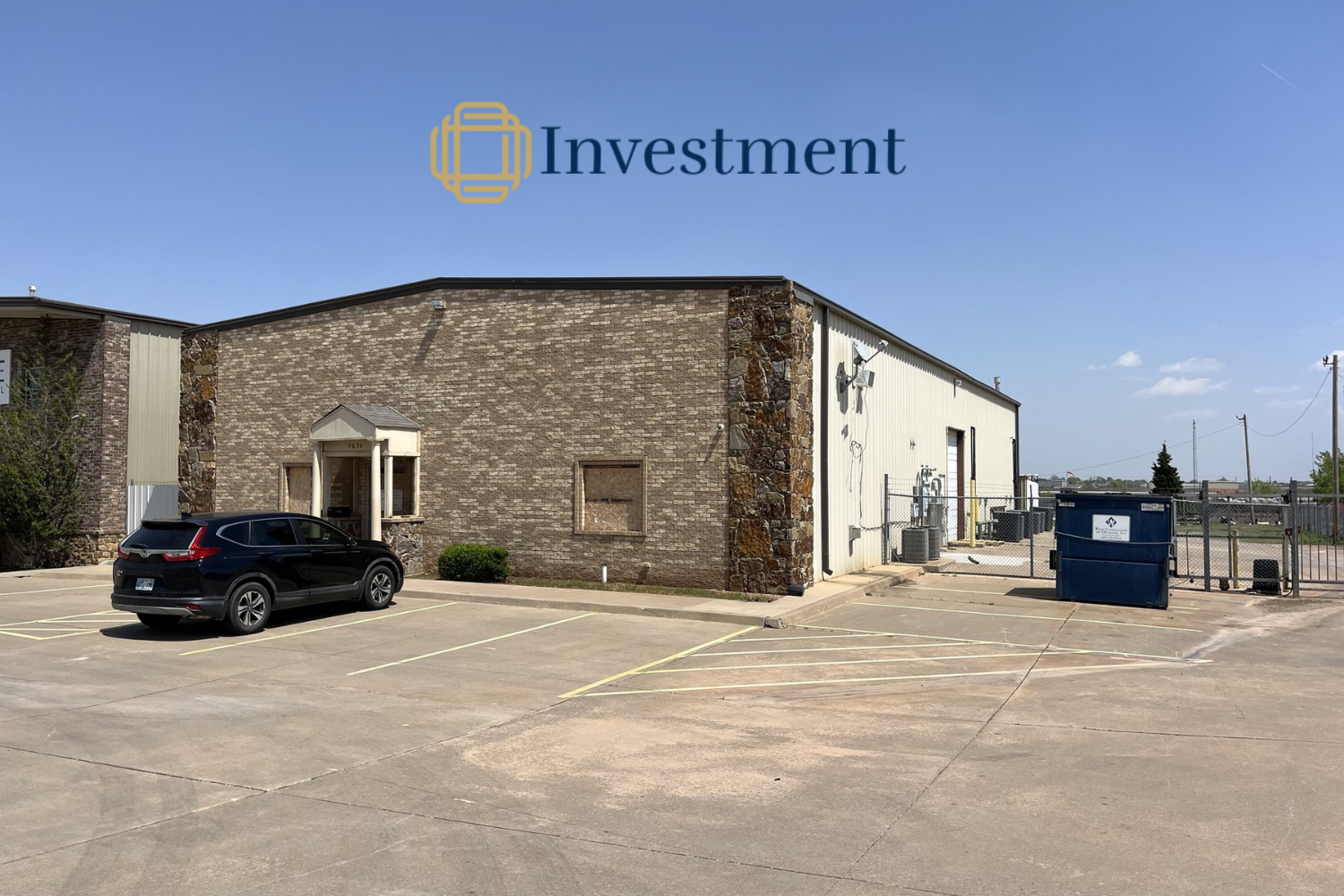 Exterior view of industrial property for sale OKC