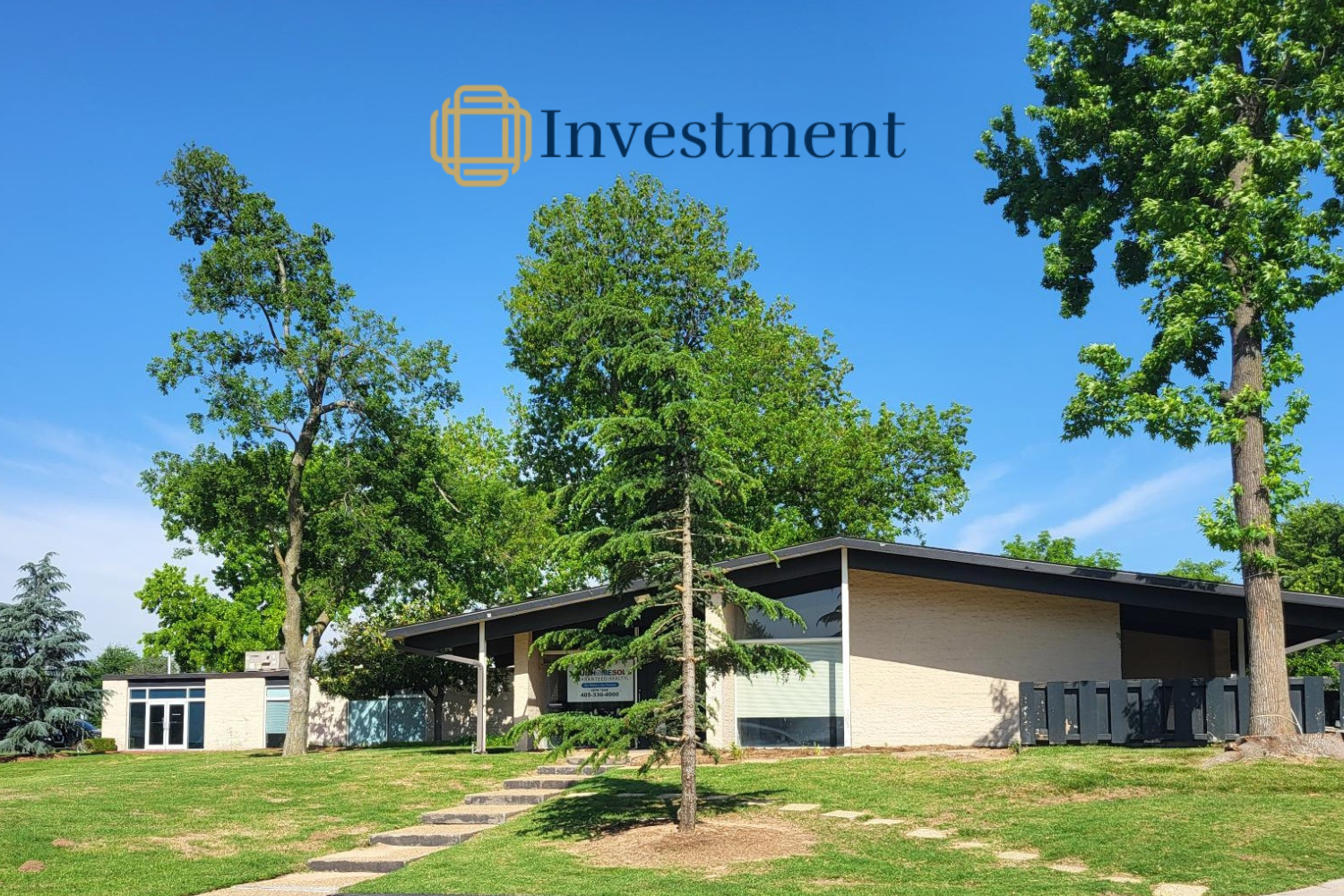 Exterior view office building for sale Norman 