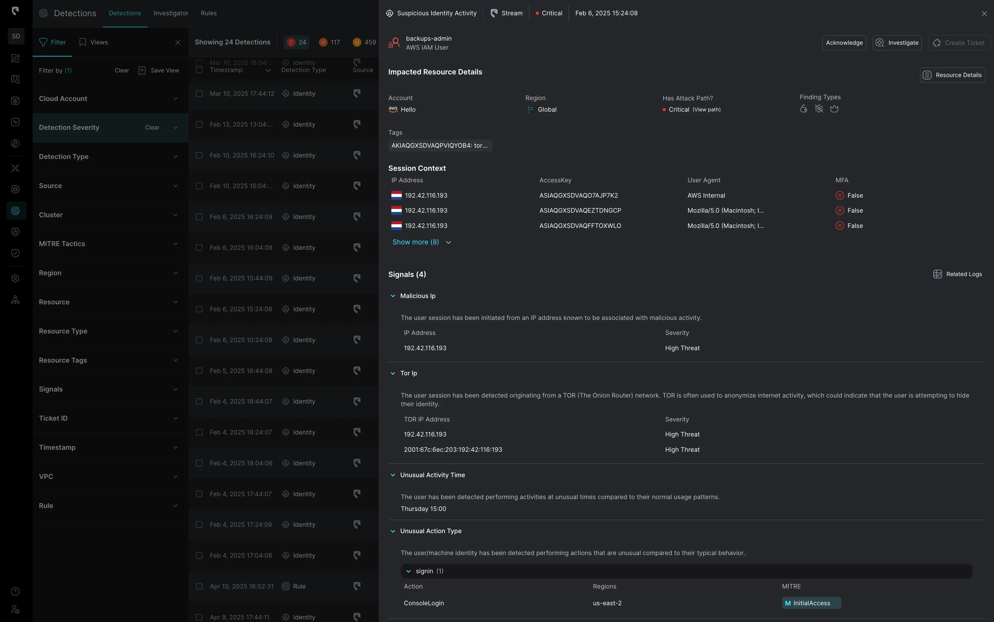 Dashboard mockup