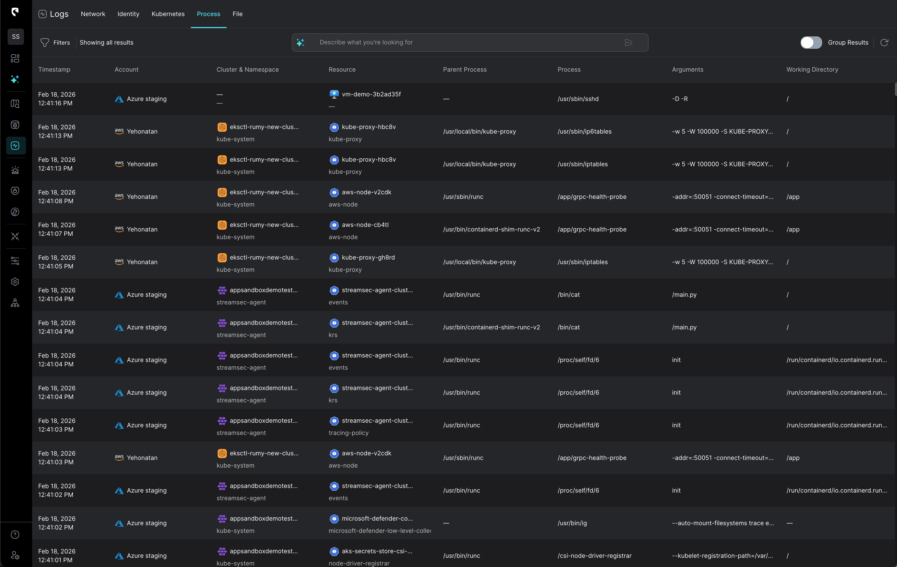 AI Triage on a k8s threat detection alert