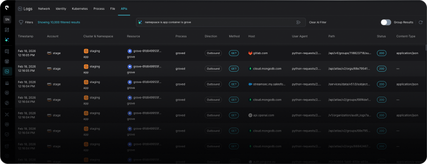 api logs