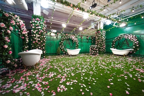 rose mansion-pop-up-design-rose garden