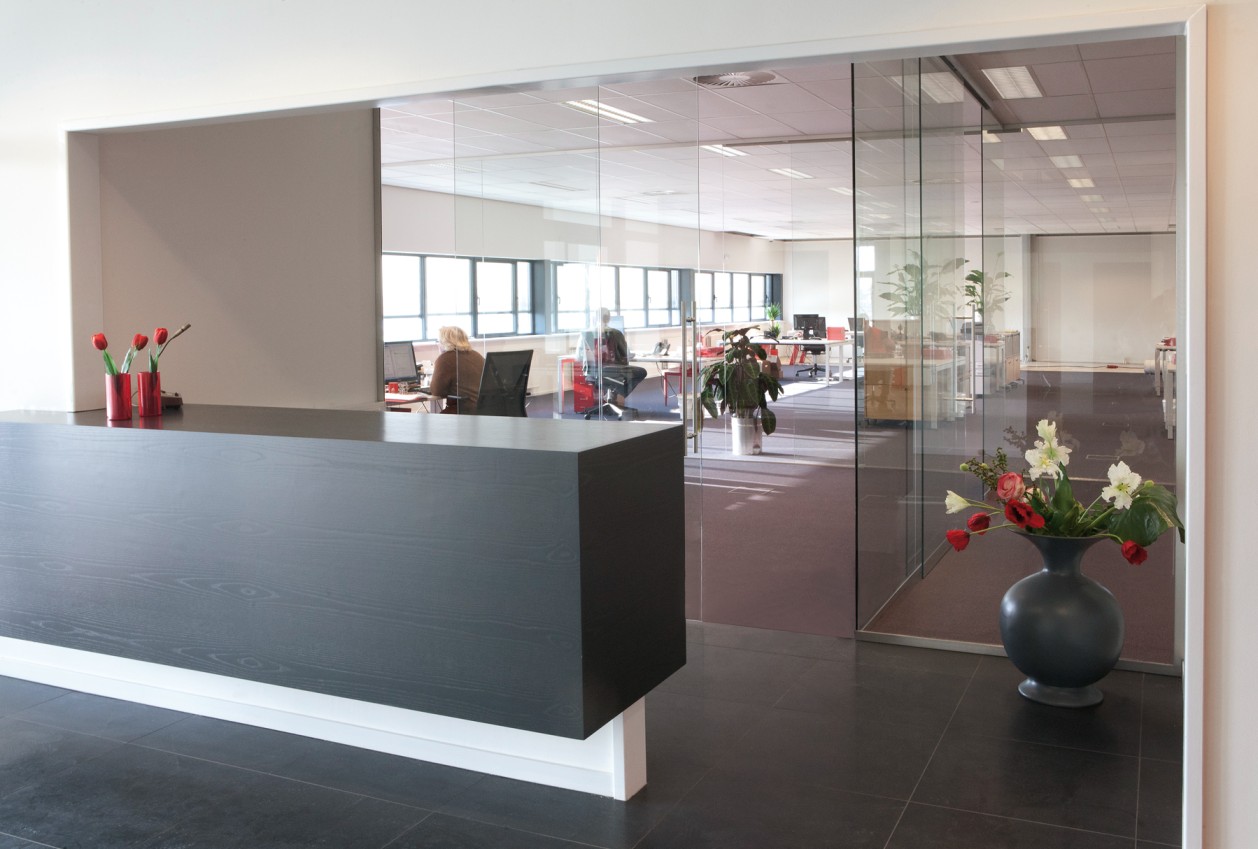 Glass wall office Hilversum