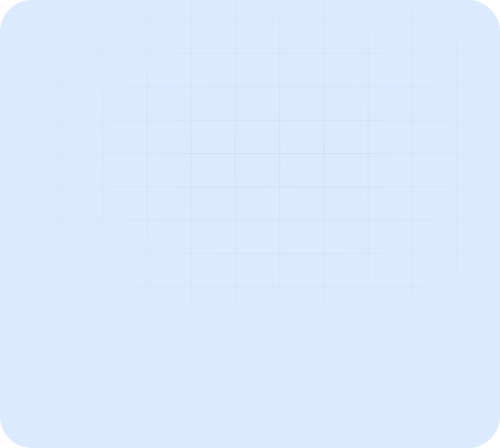 Light blue square with rounded corners and a faint grid pattern.