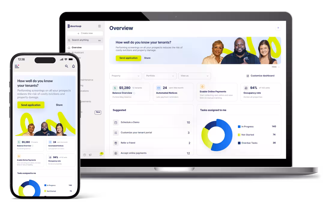 DoorLoop property management dashboard screenshot