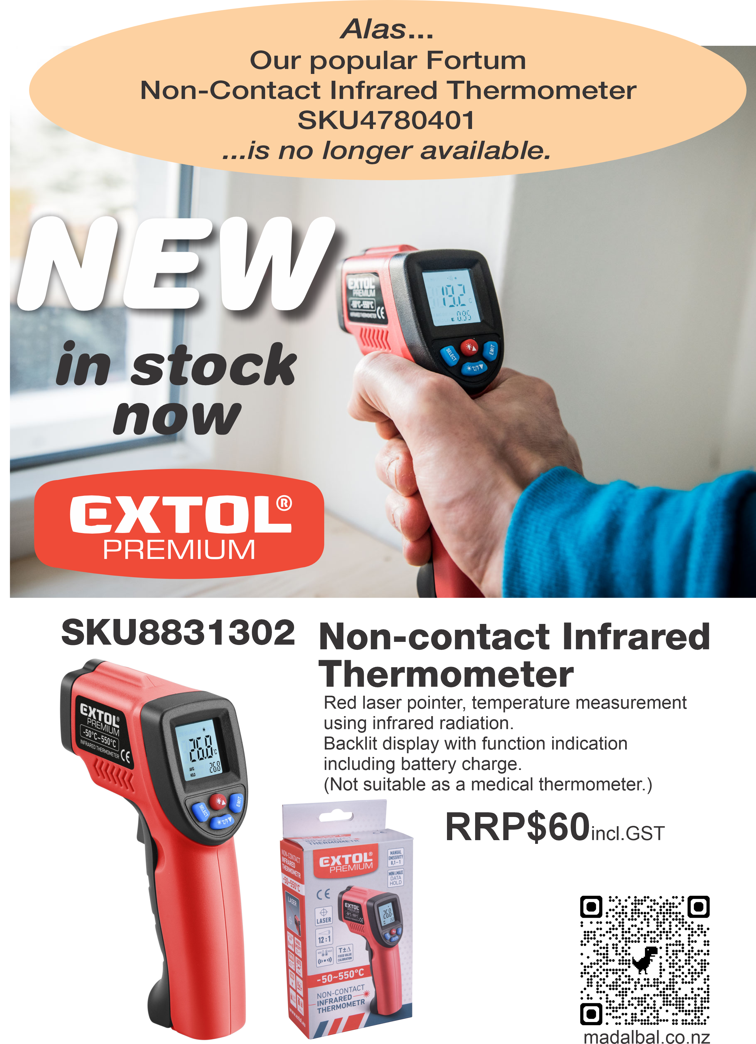 Introducing our NEW Non-Contact Infrared Thermometer