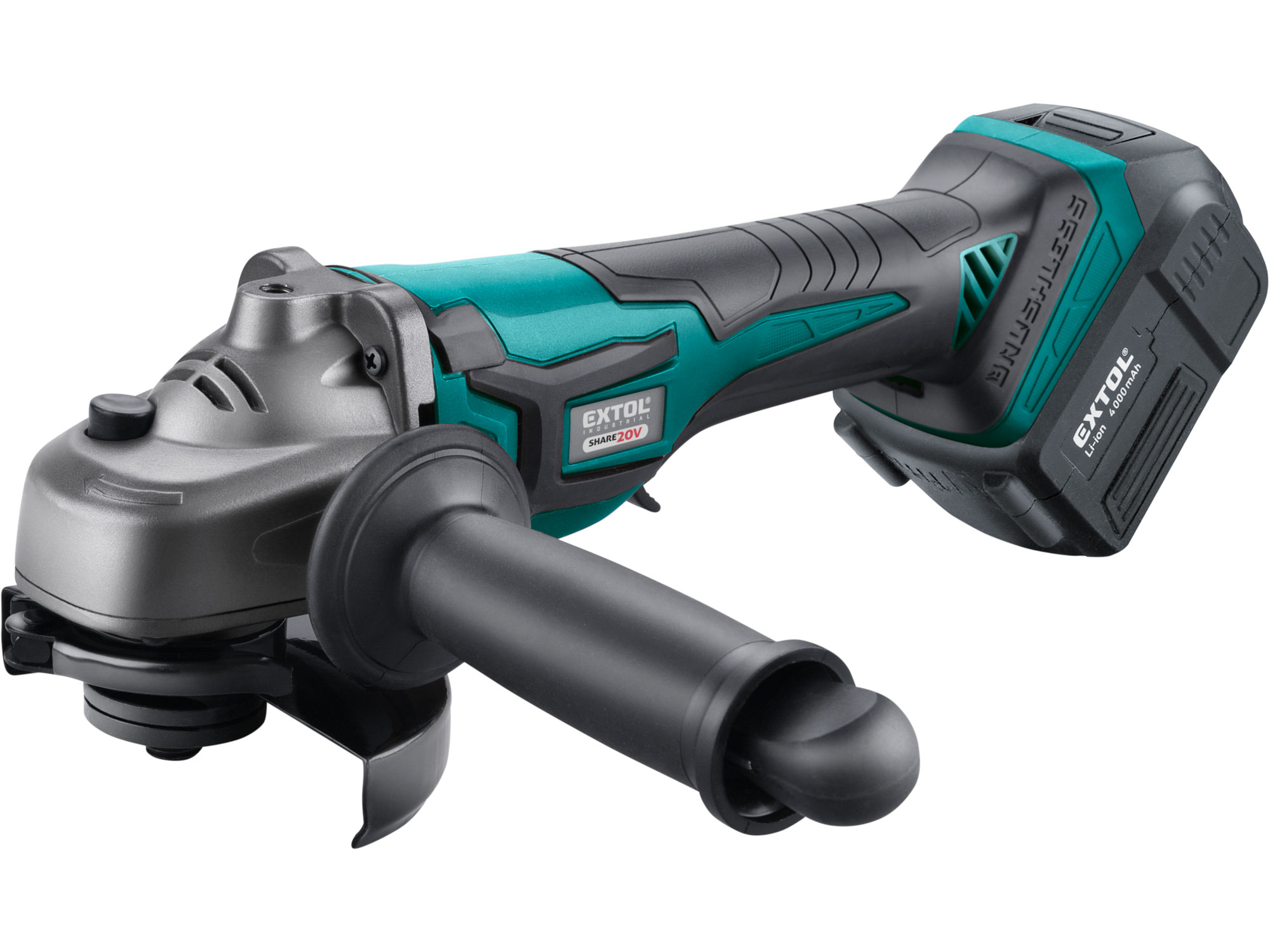 Angle Grinder SHARE20V,125mm, BRUSHLESS,  4Ah