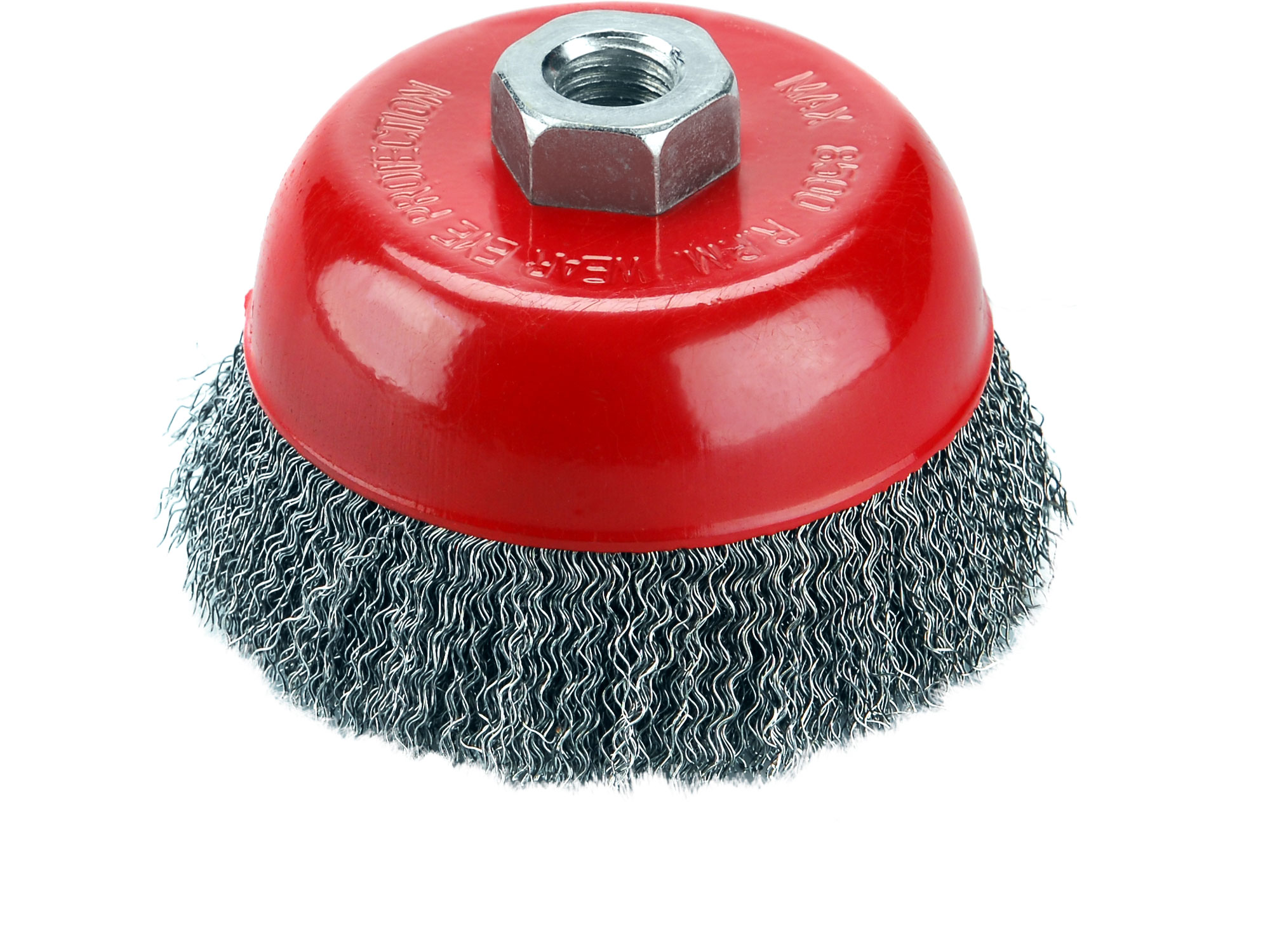 Cup Brush ,Crimped Wire, 100mm Dia.