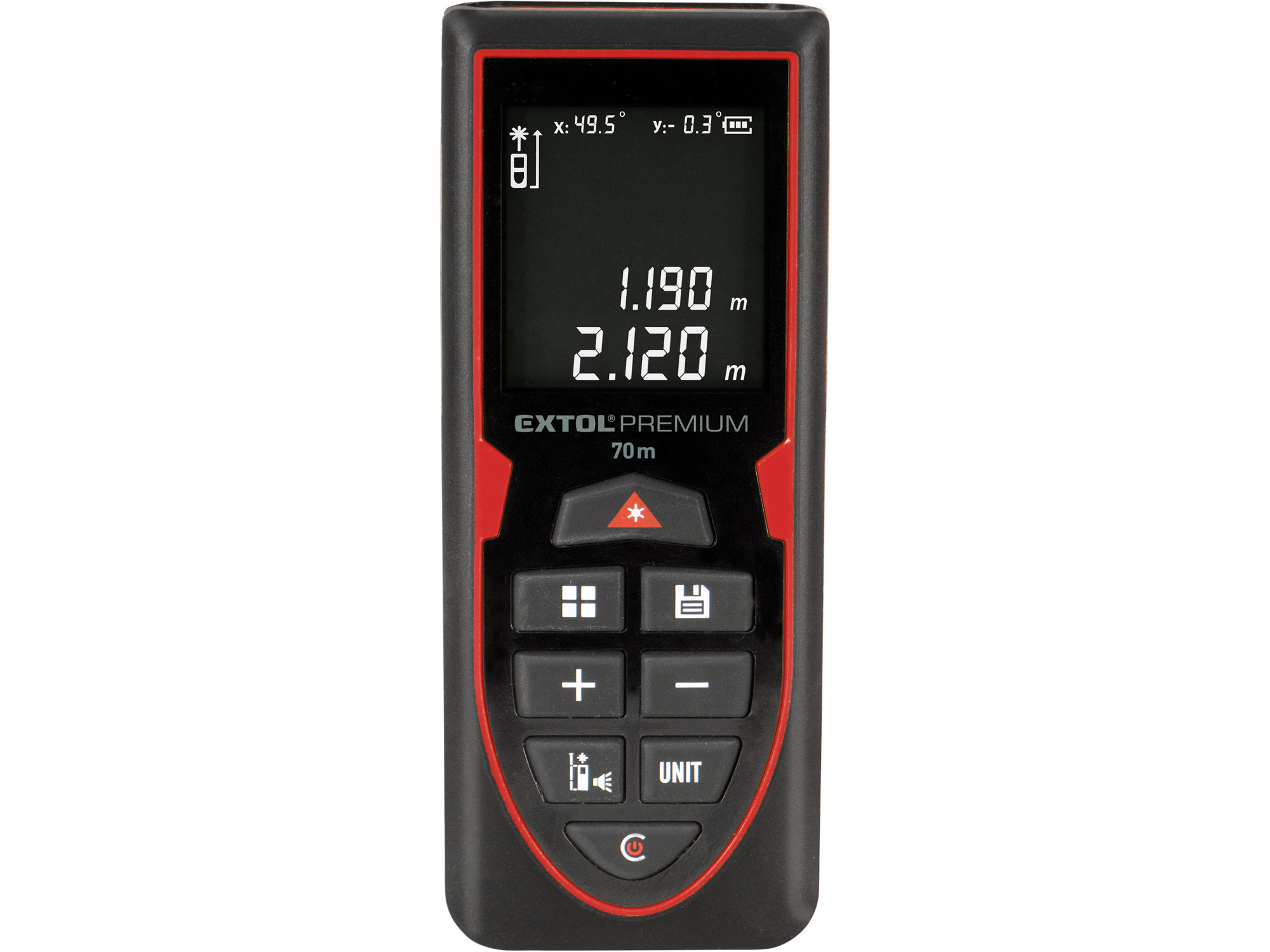 Laser Distance Measurer 70M (Green) with USB Charged Li-ion battery