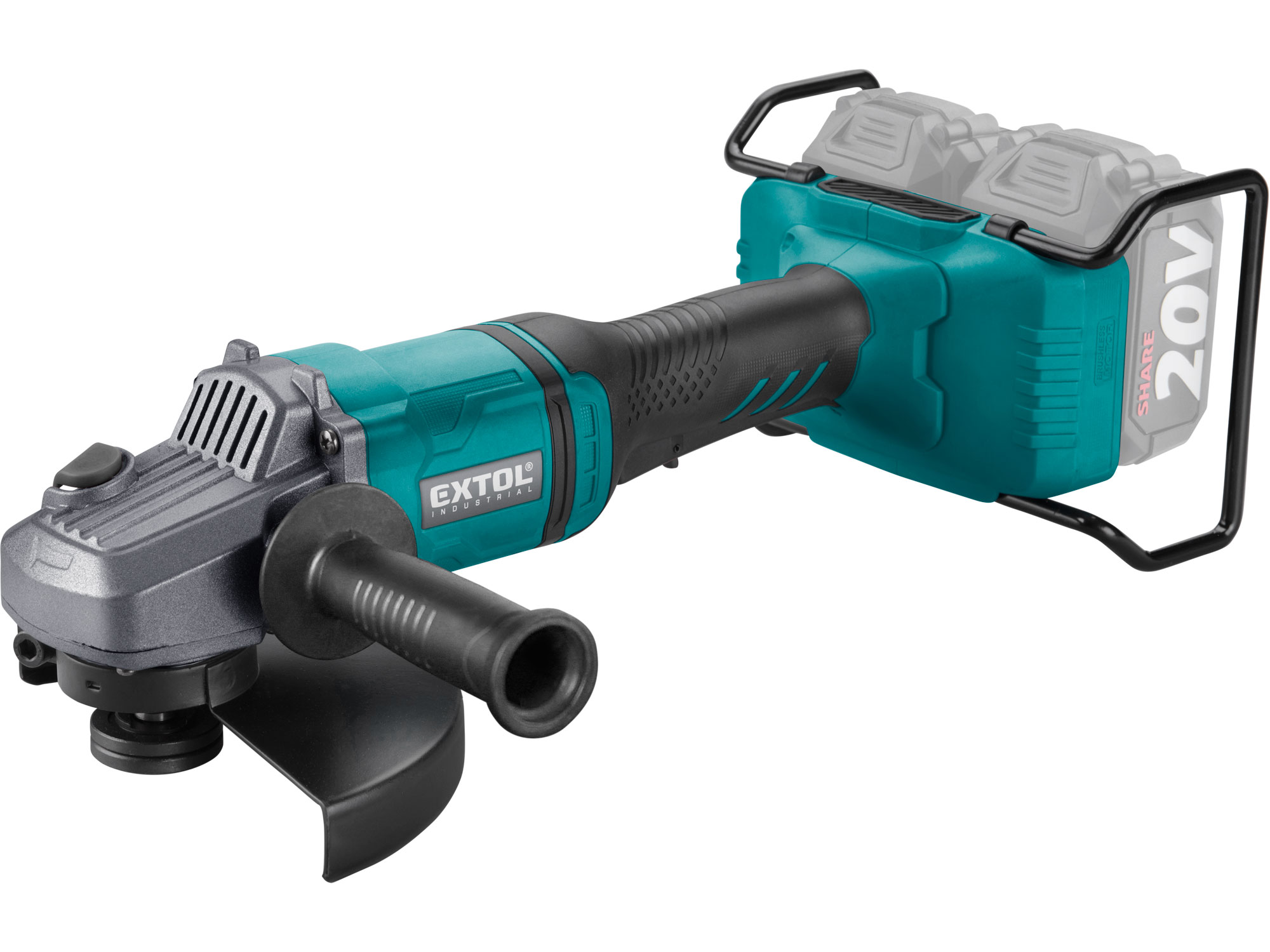 Cordless Angle Grinder SHARE20V, 150/180mm, BRUSHLESS, Skin only