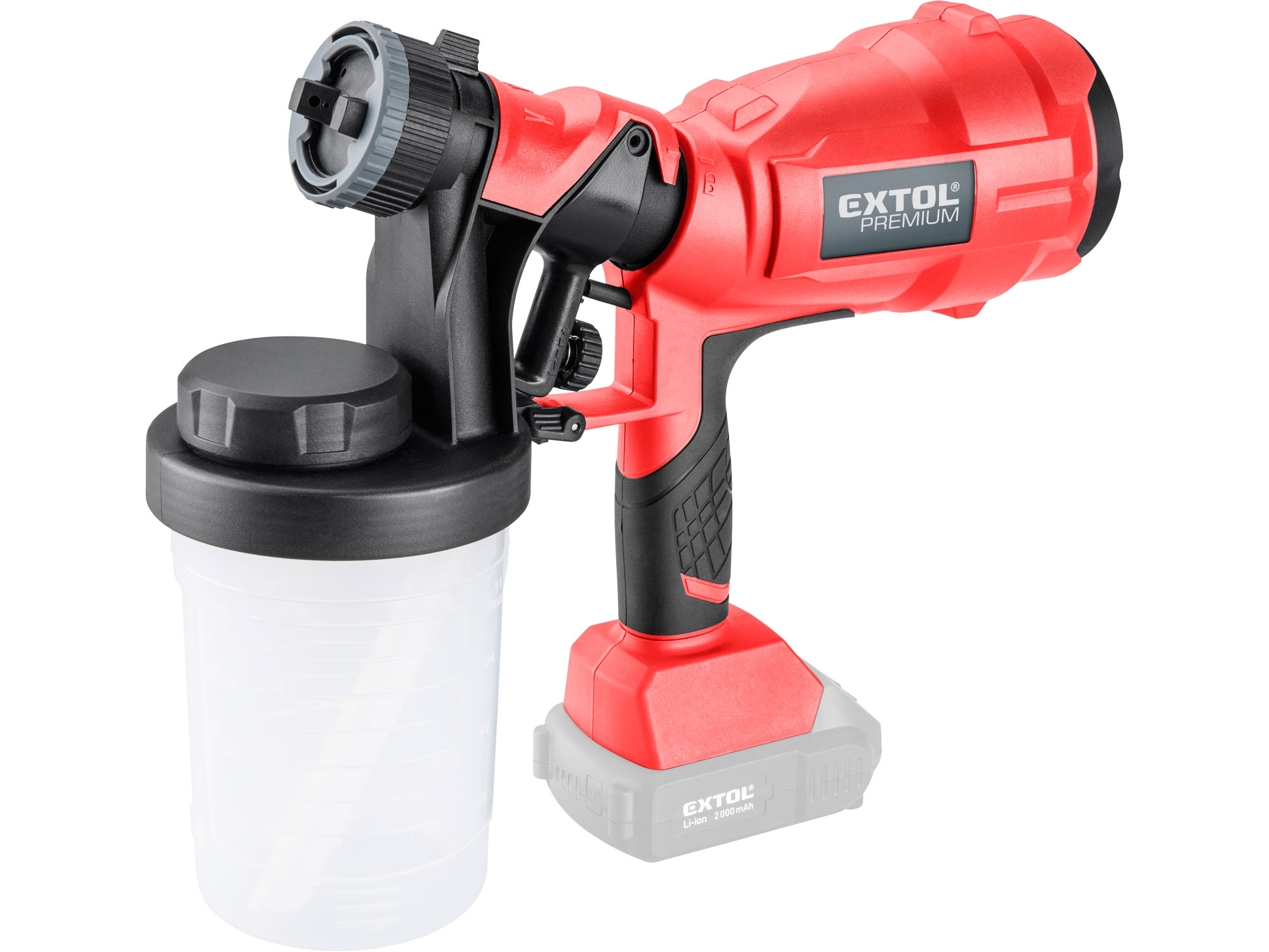 Cordless HVLP Spray Gun SHARE20V, no battery and charger