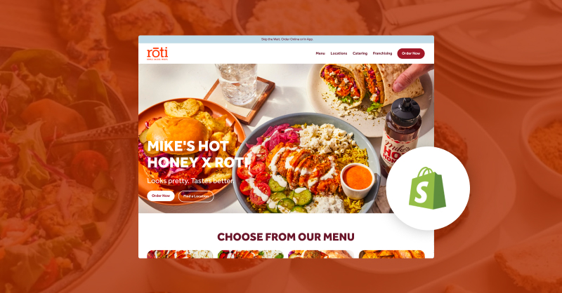 Edible Brands' Roti Mediterranean: Building A Restaurant Website on Shopify