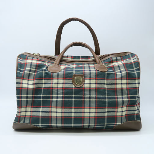 sac à main de voyage en tartan 