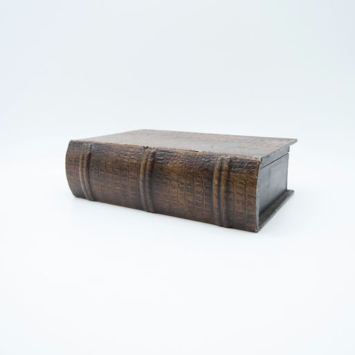 boîtes en bois effet vieux livres 