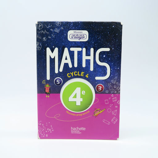 manuel scolaire 'mission indigo math cycle 4 - 4e'
