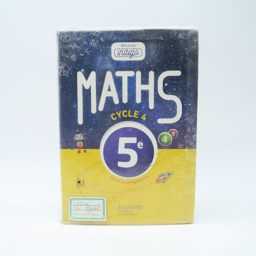 manuel scolaire 'mission indigo math cycle 4 - 5e'