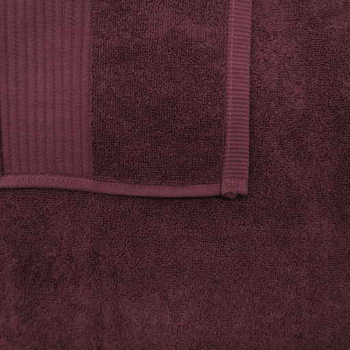 drap de douche bordeaux