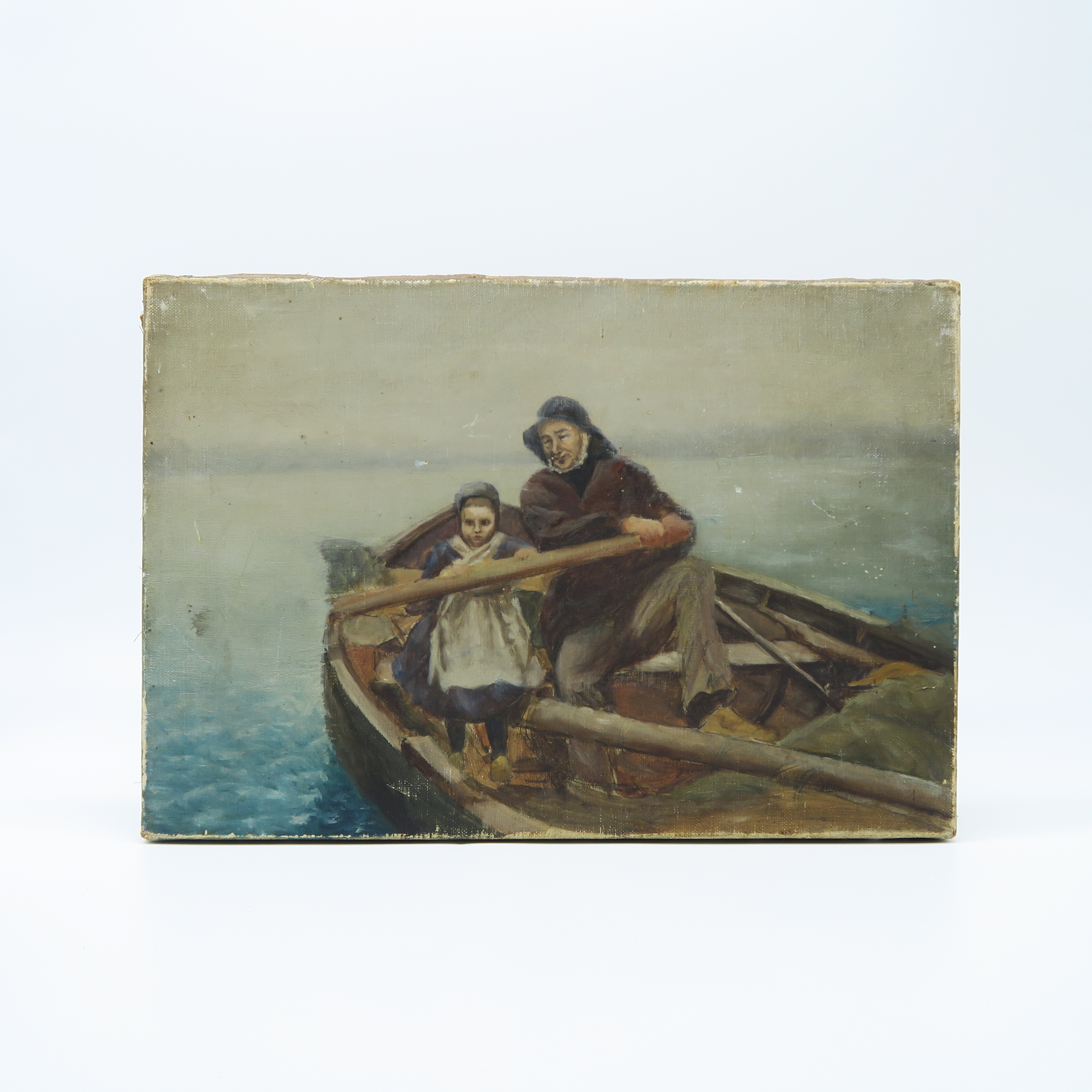 peinture voyage en barque 