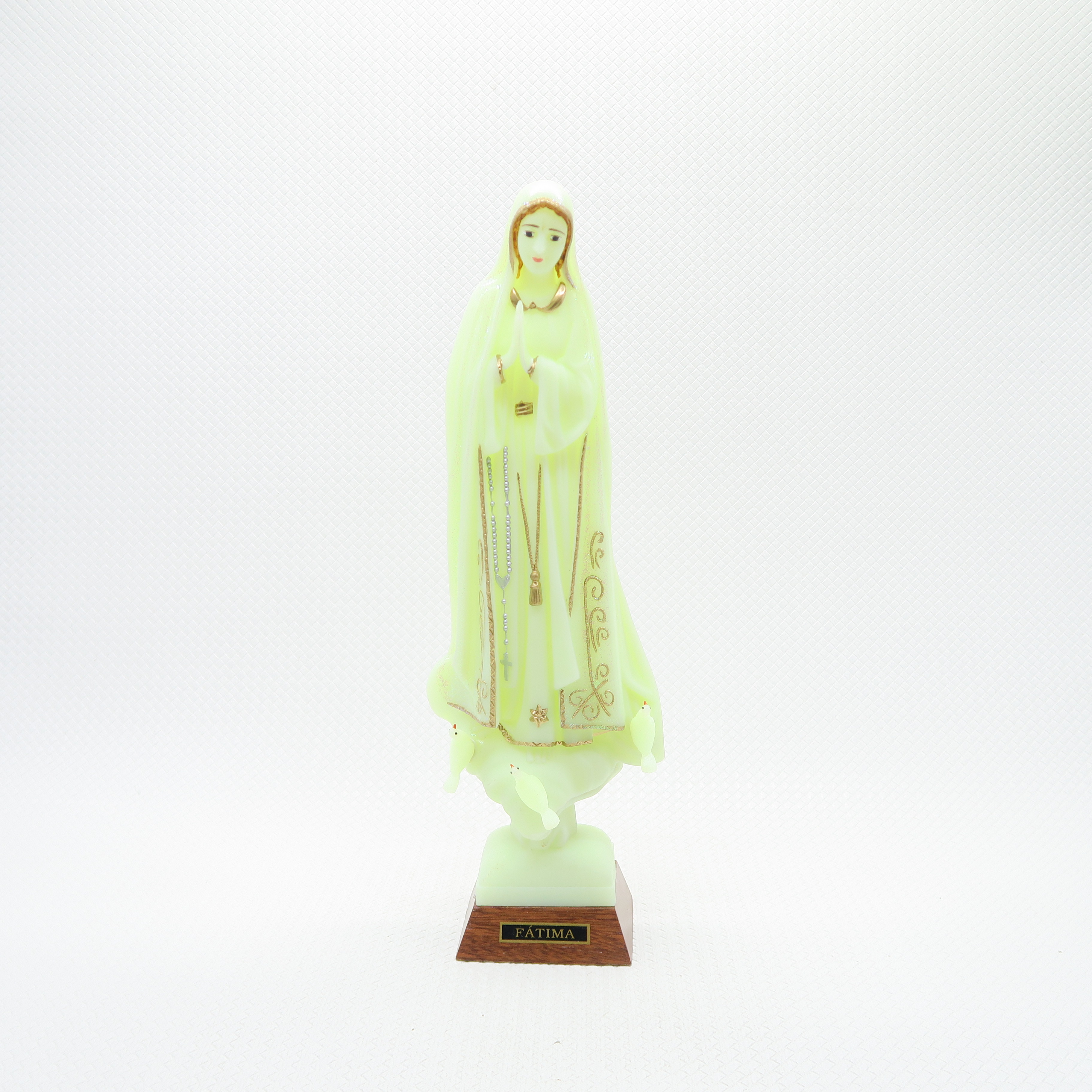 vierge phosphorescente notre-dame de fatima 
