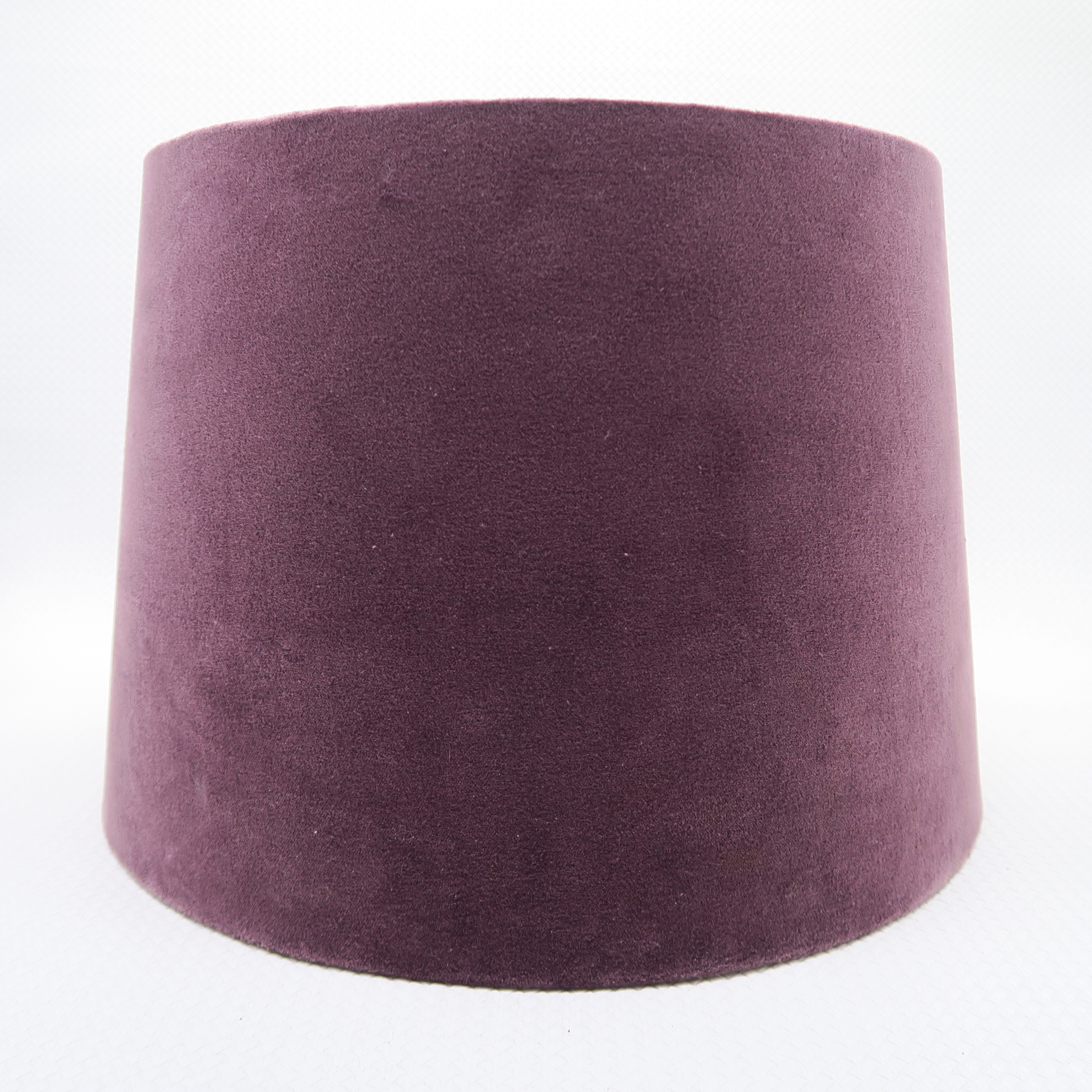 abat-jour en velours mauve