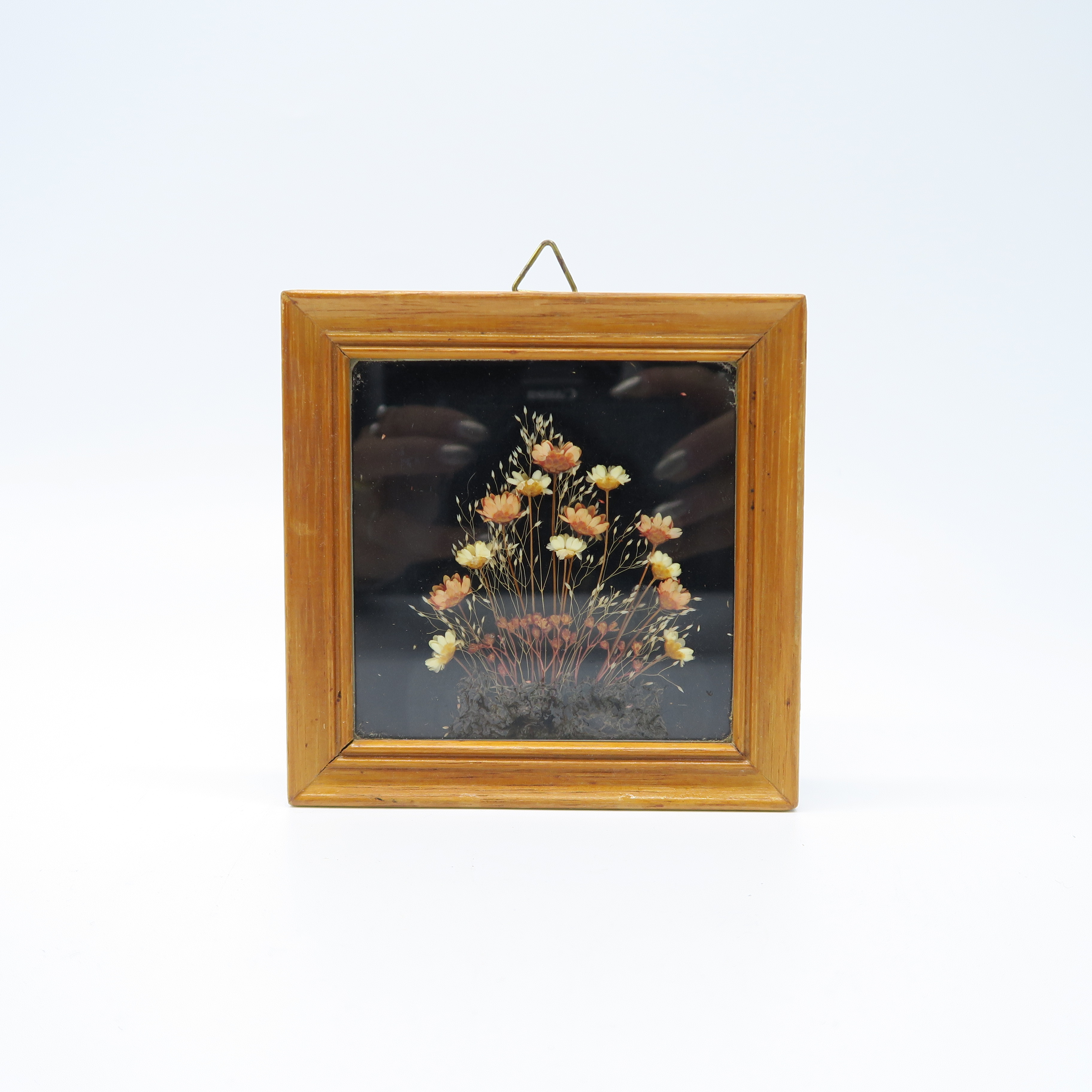 mini cadre avec fleurs séchées 