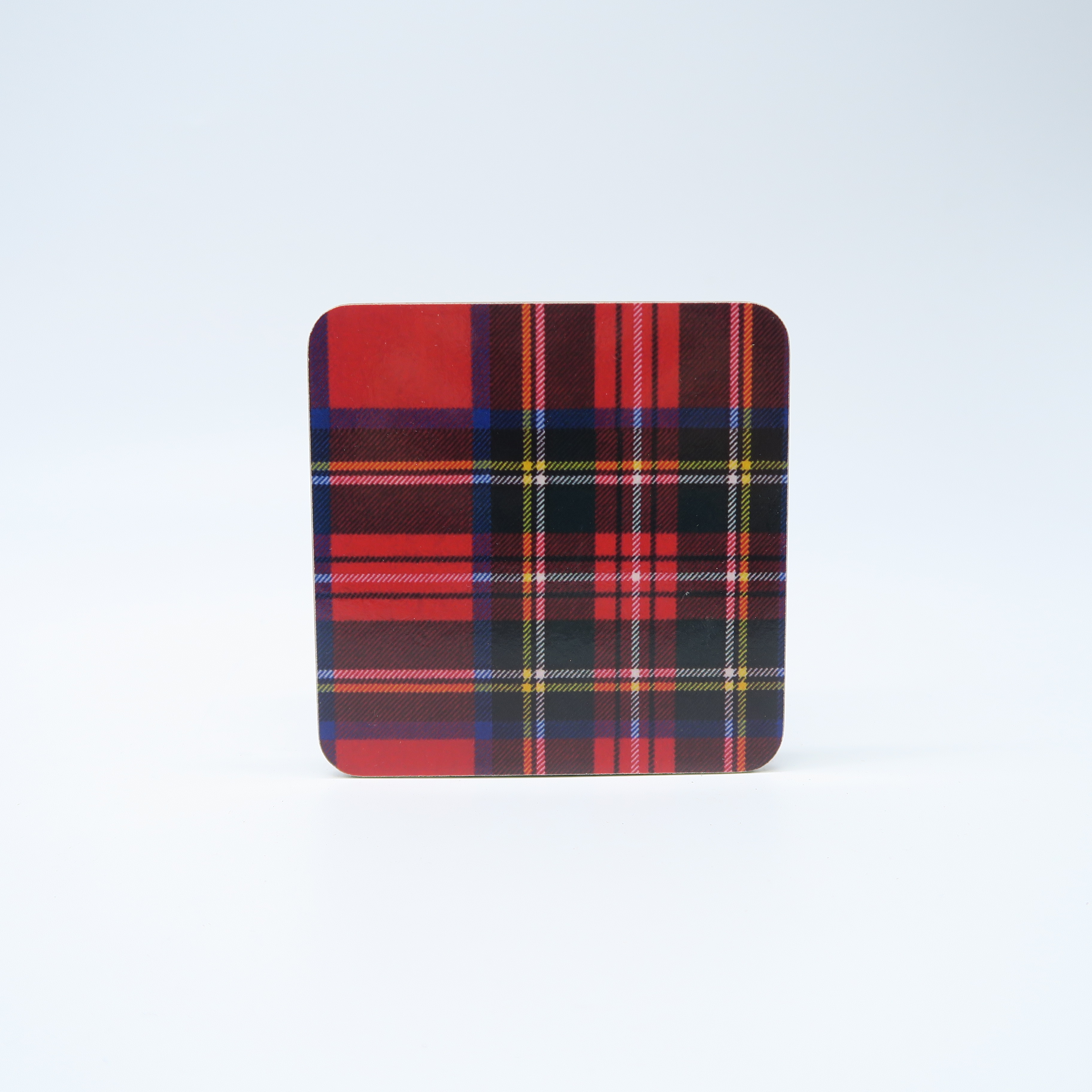 sous-verre en tartan 
