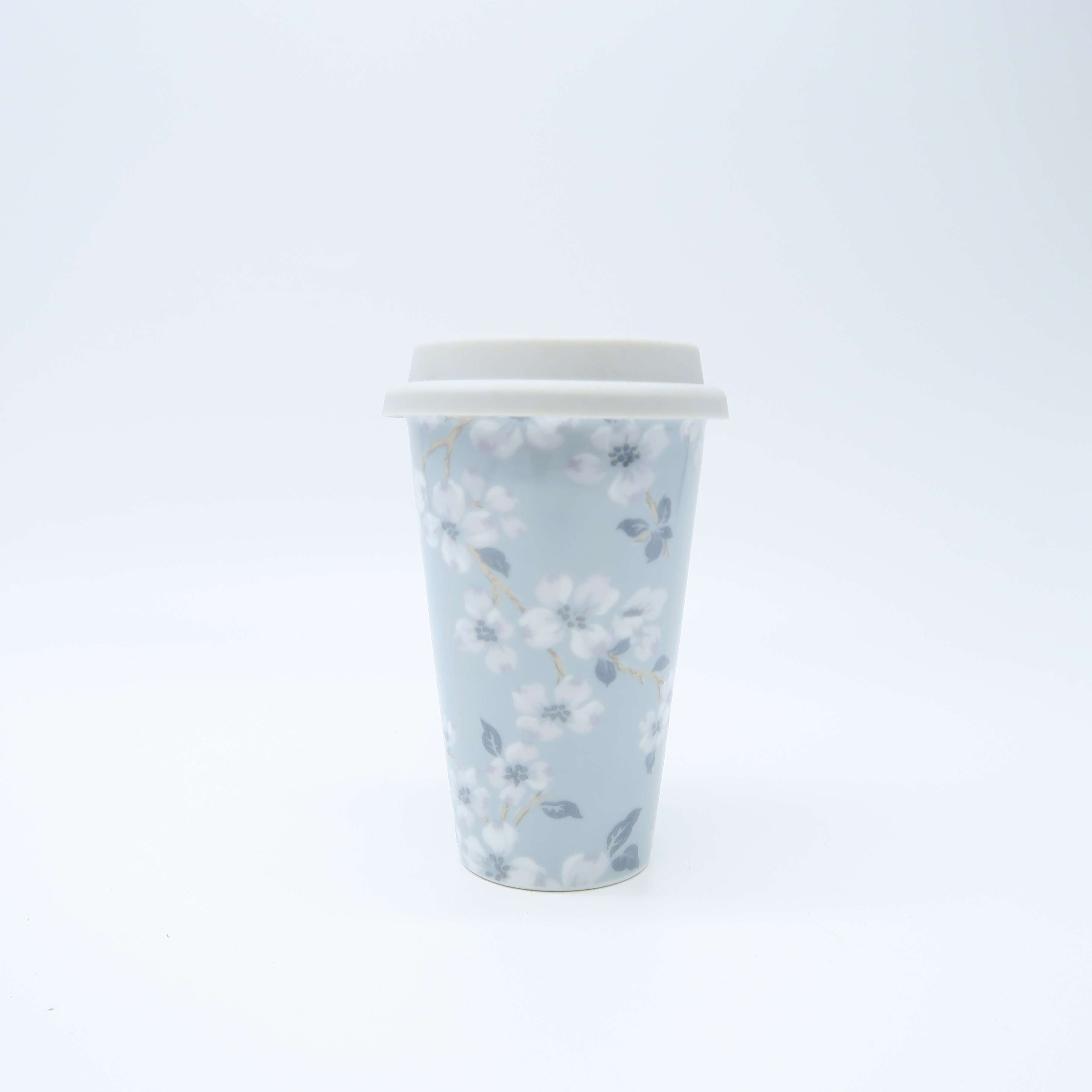 mug de voyage à fleurs 