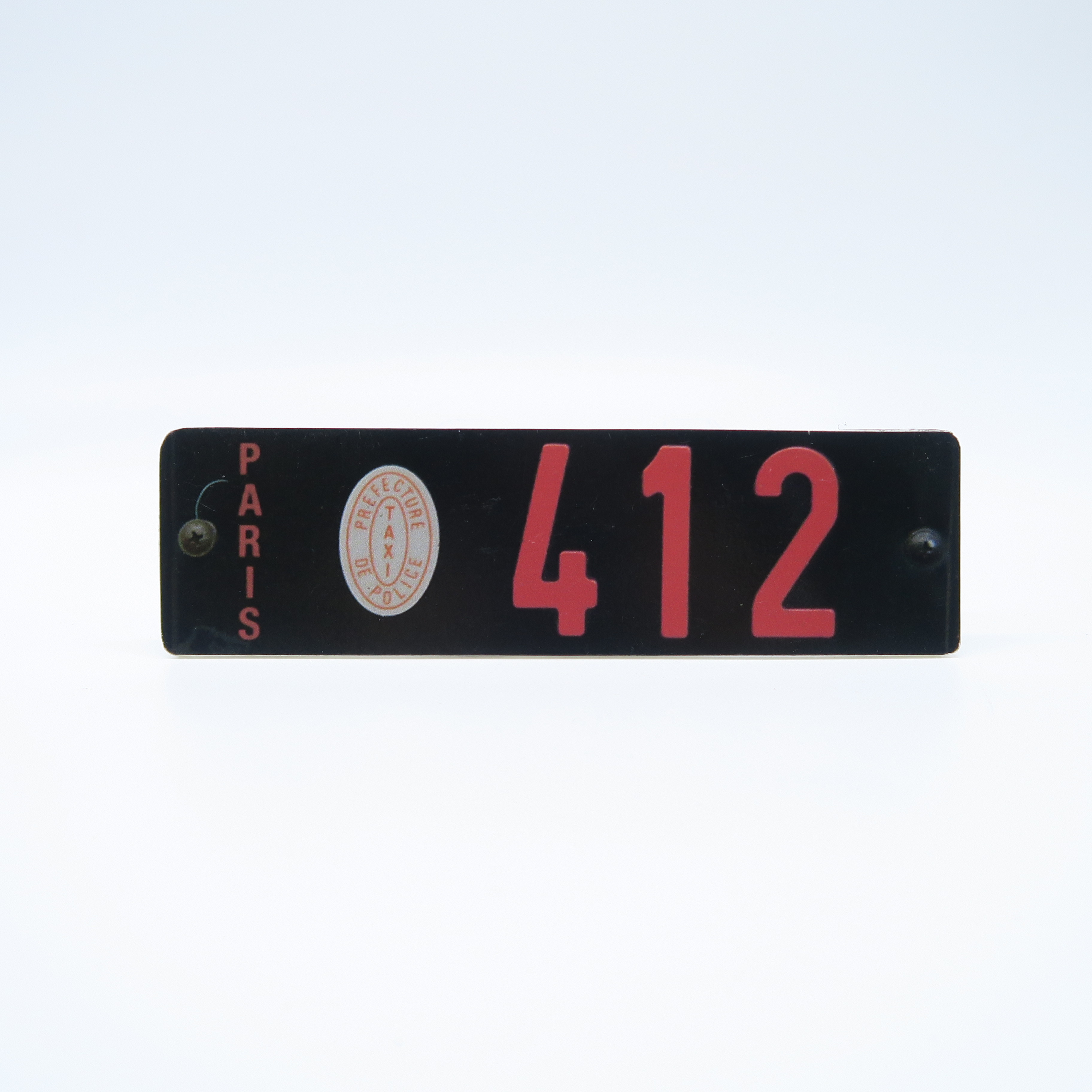 plaque de taxi parisien 