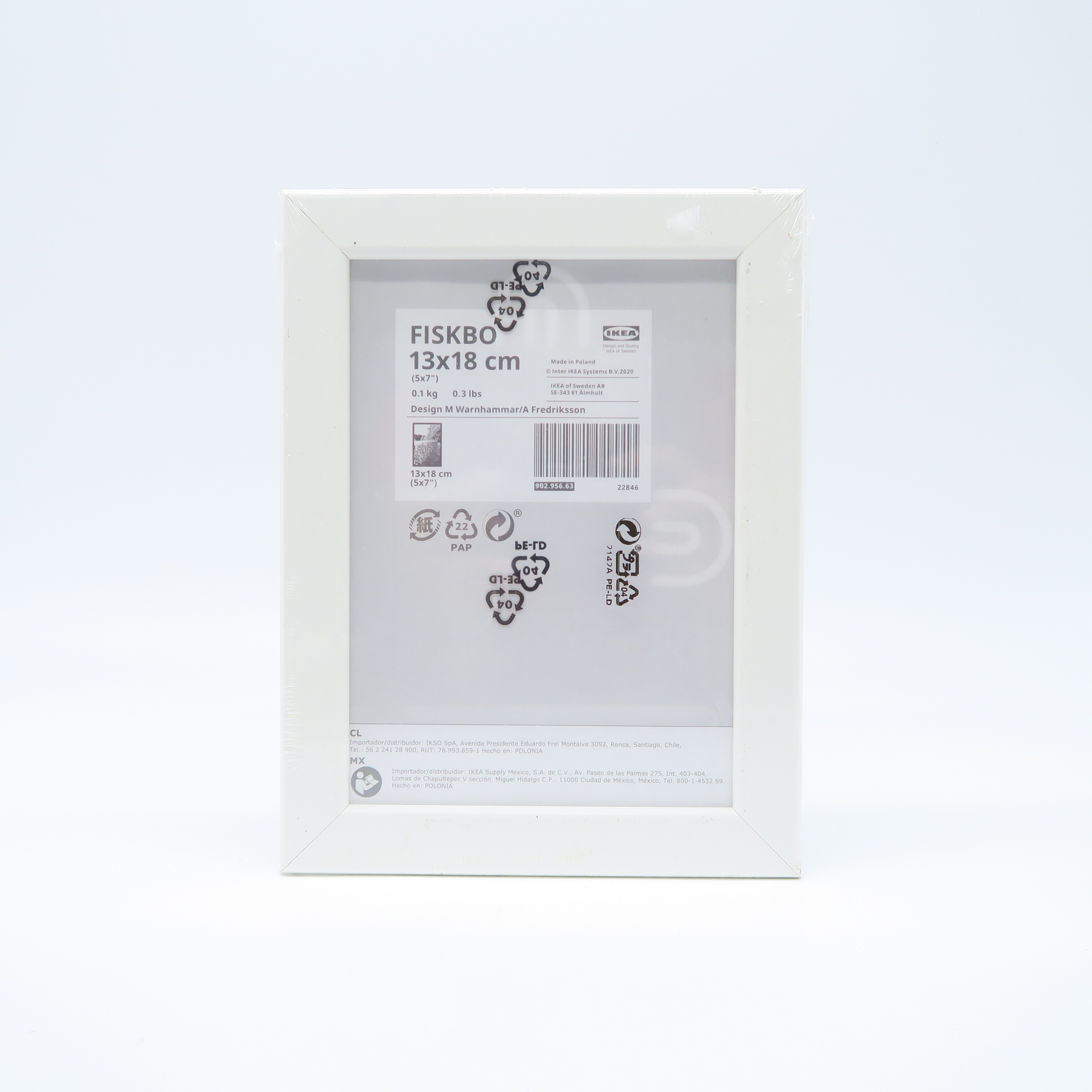 cadre à poser blanc (13x18)