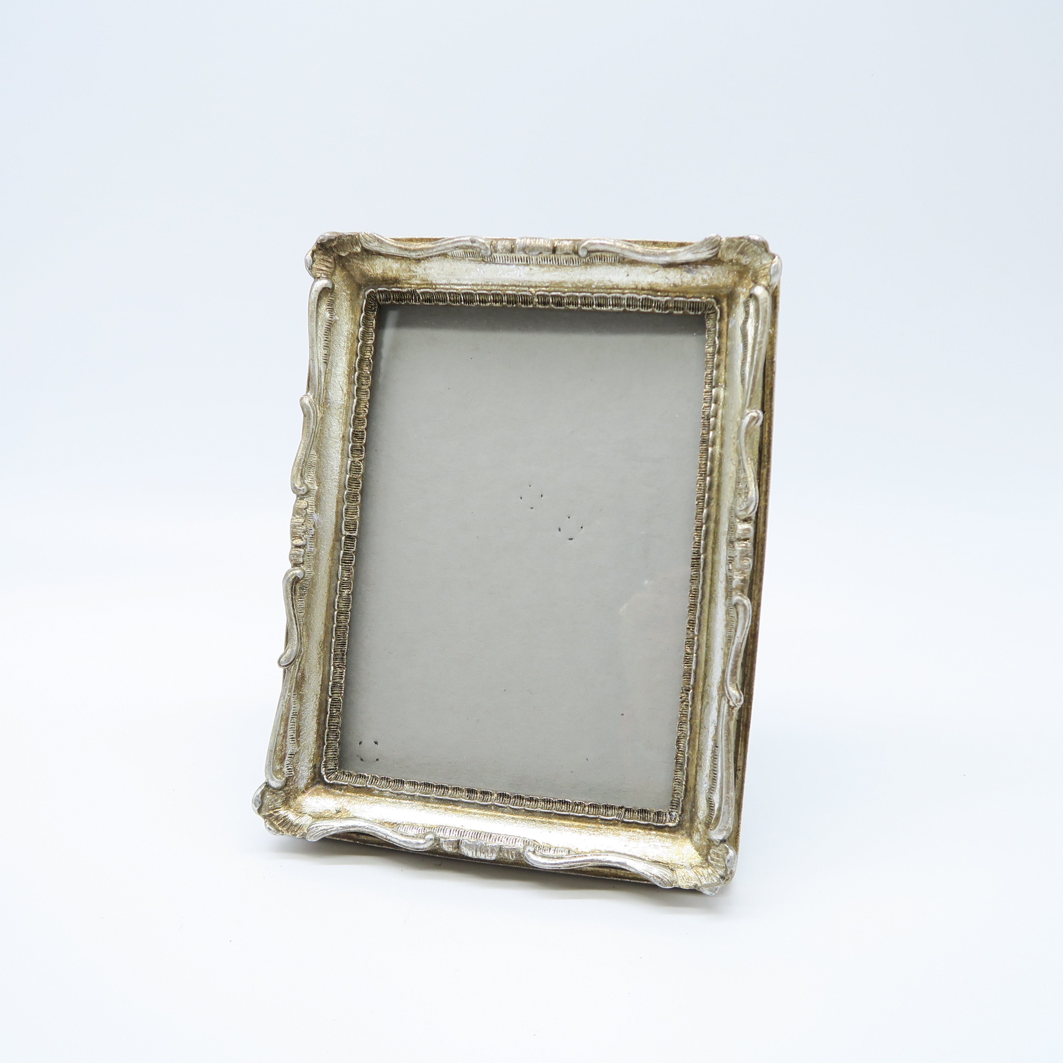 cadre à poser effet vieilli argenté doré (13x18)